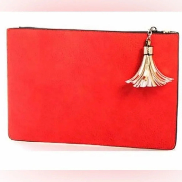 MARKFRAN Pale Gold Princess Reflection Two Color Clutch Bag - Picture 2 of 3